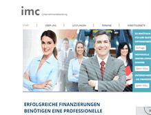 Tablet Screenshot of imc-services.de